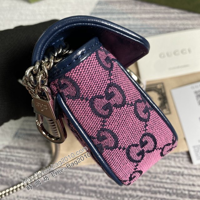 Gucci經典百搭女包 古馳GG Marmont Mini女包 Gucci全皮鏈條迷你小挎包 476433  ydg3276